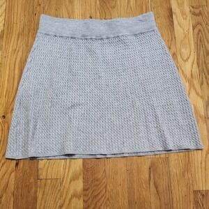 We Wore What Revolve Cable Knit‎ Mini Skirt In Light Gray